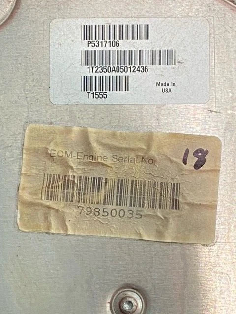 OEM 2015 Cummins ISX15 Engine Control Module, ECM, ECU, 5317106, 5317107