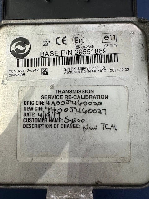 OEM Allison A59 Transmission TCM 29551869 28452395 10R-042849
