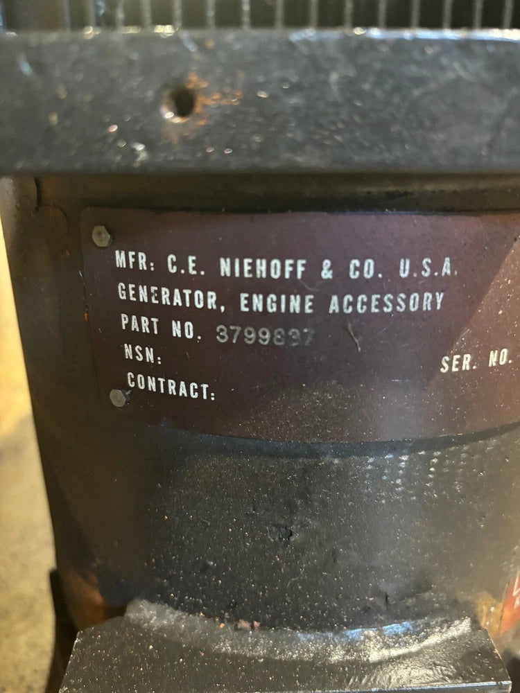 OEM C.E. Niehoff & Co Alternator 76761-N1550, 3799837, 28V, 170Amps