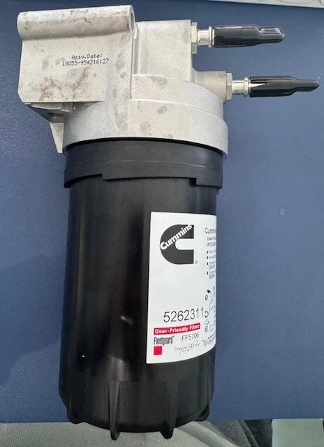 OEM Cummins Fleetguard FF5706 Fuel Filter with Fuel Filter Head 5262311