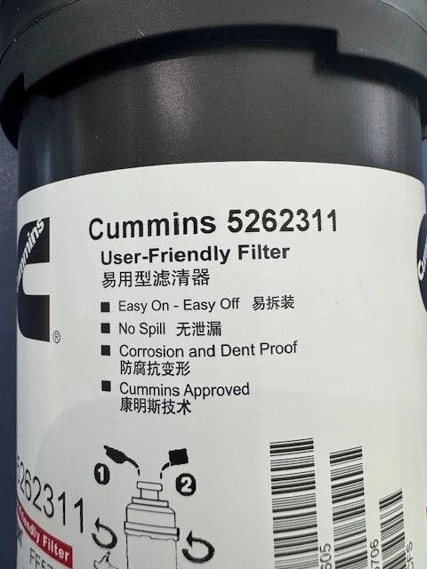OEM Cummins Fleetguard FF5706 Fuel Filter with Fuel Filter Head 5262311