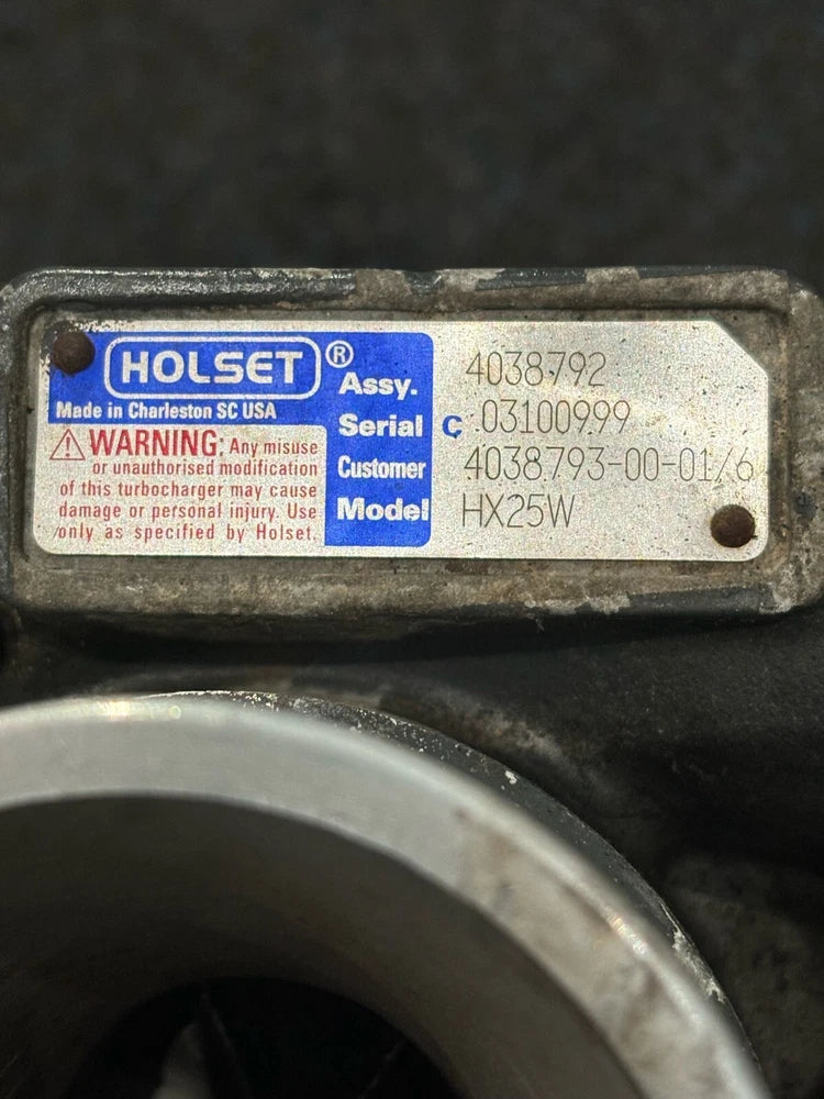 OEM Holset HX25W Turbocharger for Cummins 4BT Engine, 4038792, 4038793