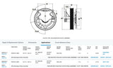 OEM Horton Fan Clutch for Detroit DD8, DD5 Engine 99A4734, 98A4734, 602250