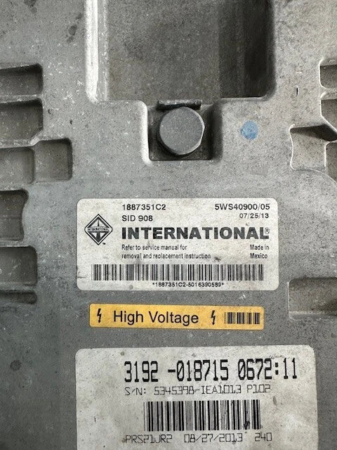 OEM International Maxxforce 7 EPA10 ECM, ECU, 1887351C2, SID908, 5WS40900/05