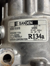 OEM Sanden U4066 A/C Compressor 24V 4130-01-573-4727 8 Grooves