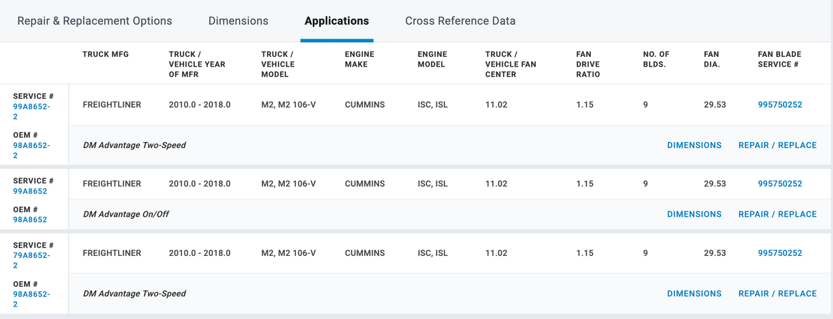 Horton OEM Fan Clutch for Cummins ISC ISL Engine 99A8652 98A8652 602073