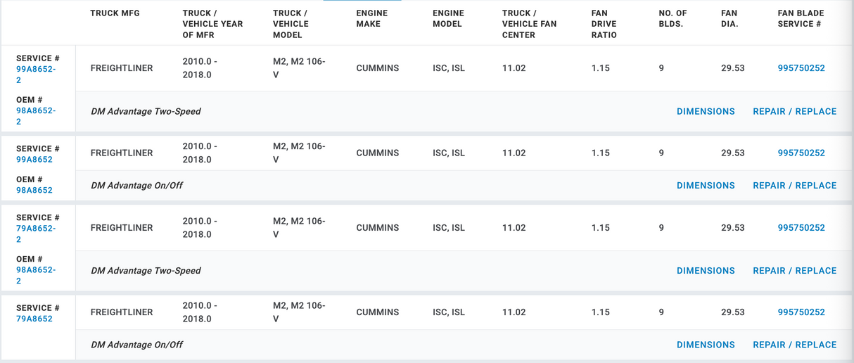Horton Fan Clutch for Cummins ISC ISL Engine 79A8652 98A8652