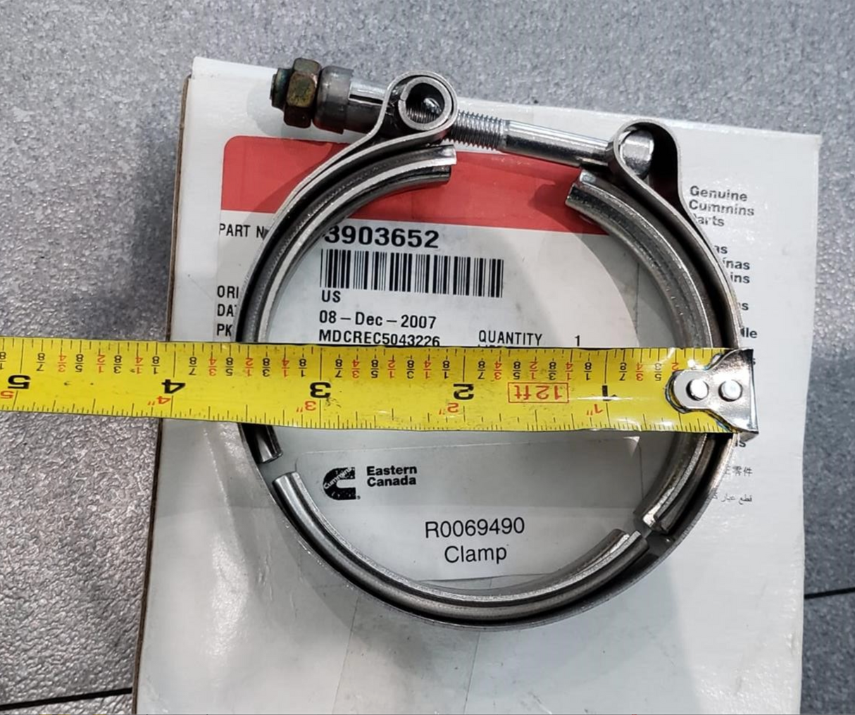 Genuine Cummins OEM Clamp V Band 3903652