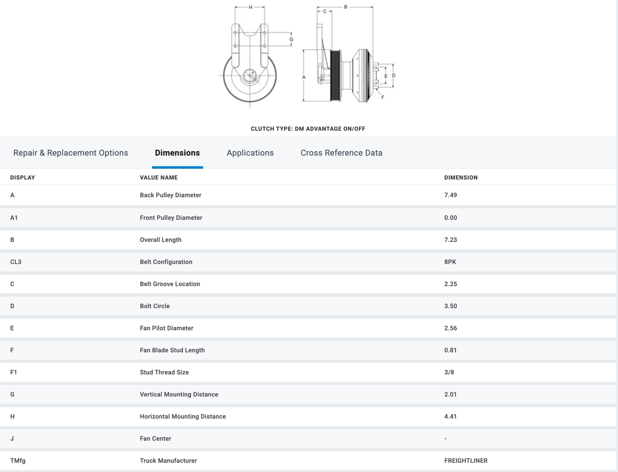 Horton OEM Fan Clutch for Cummins ISL ISL Diesel Engine 79A8652 98A8652