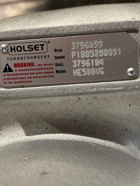 Holset HE500VG OEM Turbocharger with Actuator for Cummins QSX 3796099