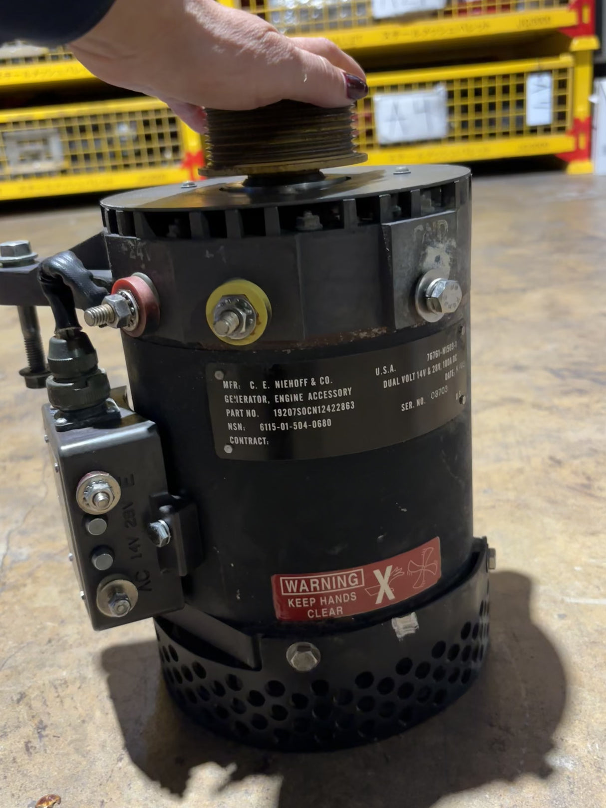 C.E. Niehoff N1509-1 Dual Voltage Generator 6115-01-504-0680